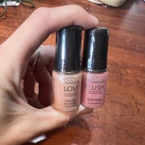 Luminess Air Blush Duo - Soft Rose and Illuminator Brand New .25 fl oz Each